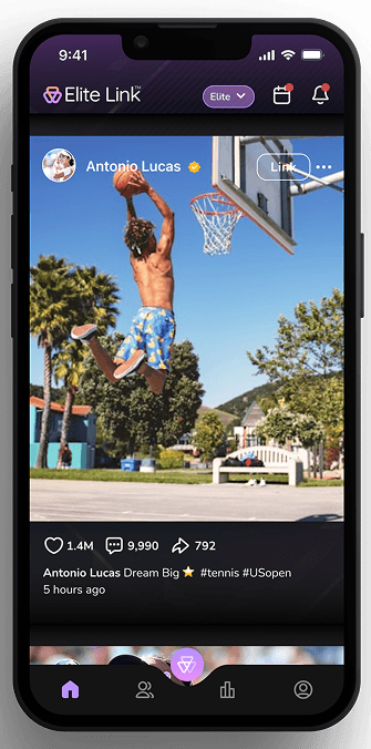 Elite Link app on iPhone